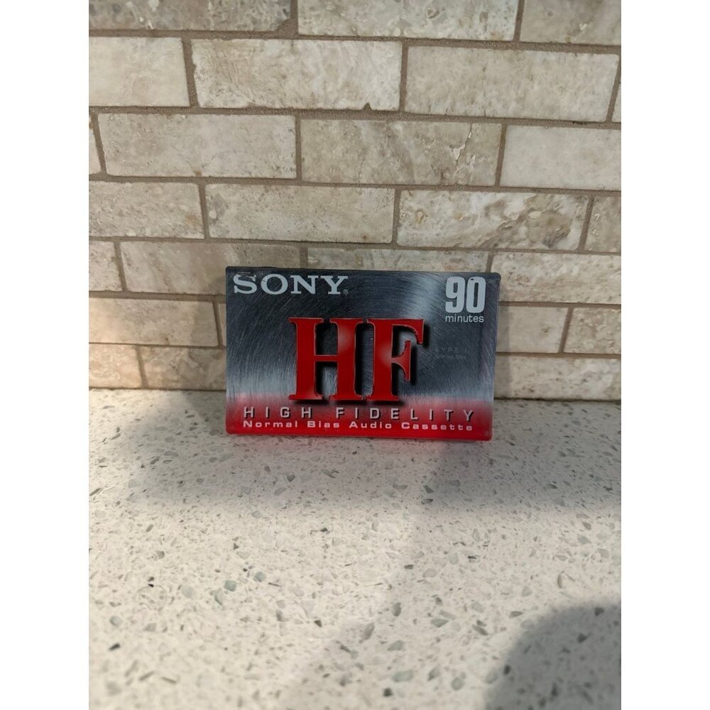 (1) Sony HF C-90HFL 90 Minute Audio Cassette Tape High Fidelity NEW Sealed Blank